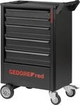 GEDORE Werkstattwagen GEDWorker, 5 Schubladen, 119-teiliges Sortiment, HxBxT 963 x