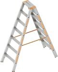 Layher Stufen-Stehleiter, beidseitig begehbar, 2 x 7 Stufen