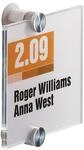 DURABLE T&uuml;rschild CRYSTAL SIGN, aus Acrylglas, VE 5 Stk, HxB 105 x 105 mm