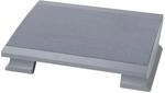 MAUL Fu&szlig;st&uuml;tze, ergonomisch, Stellfl&auml;che BxT 450 x 390 mm, mit Teppichbelag, grau