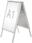 MAUL Kundenstopper, doppelseitig, Aluminium, wetterbest&auml;ndig, f&uuml;r DIN A1