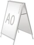 MAUL Kundenstopper, doppelseitig, Aluminium, wetterbest&auml;ndig, f&uuml;r DIN A0