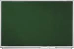 magnetoplan Kreidetafel, Stahlblech, gr&uuml;n lackiert, BxH 1500 x 1200 mm