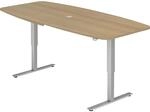 Konferenztisch, BxT 2200 x 1030 mm, elektrisch h&ouml;henverstellbar 720 - 1190 mm,
