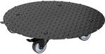 Wagner Pflanzenroller Alu ALASKA, Tragf&auml;higkeit 150 kg, rund, &Oslash; 380 mm, schwarz
