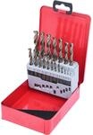 KS Tools HSS-G Co 5 Spiralbohrer-Satz, Stahlblechkassette, 19 Teile, 1 - 10 mm