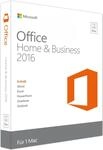 Microsoft Office 2016 Home & Business f&uuml;r Mac W6F-00627
