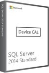 Microsoft (CALs) Microsoft SQL Server 2014 Standard- 1 Device CAL 359-00765