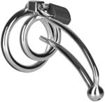 Penisplug mit Schloss, 12 cm