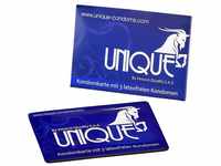 Unique Kondomkarte, 60 mm, 3 Stück