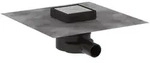 Hansgrohe RainDrain Point Komplettset Punktablauf 100x100mm, Auslass waagerecht,