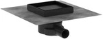 Hansgrohe RainDrain Point Komplettset Punktablauf 150x150mm, Auslass waagerecht,