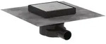 Hansgrohe RainDrain Point Komplettset Punktablauf 150x150mm, Auslass waagerecht,