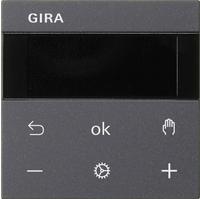 Gira Raumtemperaturregler System 3000 BT, System 55, Anthrazit, 539428 539428