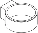 HEWI F&ouml;hnhalter System 900 chrom anthrazitgrau 900.00.00040 92