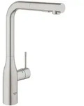 Grohe Essence 1-Loch-Einhand-Sp&uuml;ltischbatterie, ausziehbare Sp&uuml;lbrause,...