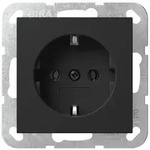 Gira Schutzkontakt-Steckdose System 55, 16A, 250V, Schwarz matt, 4466005 4466005