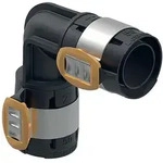 Geberit Bogen FlowFit 90 Grad, DN 40, 50mm, PPSU, Schwarz, 620075001 620075001