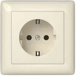 Gira Schutzkontakt-Steckdose Standard 55 444001, 16 A, 250V, Thermoplast, Cremewei&szlig;