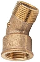 Viega Bogen 45 Grad 3121, R 3/8 " x Rp 3/8 ", Rotguss 281755