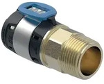 Geberit FlowFit &Uuml;bergang mit Au&szlig;engewinde bleifreie Siliziumbronze, D 20mm, R 1/2"