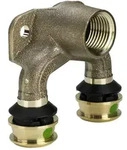 Viega Raxofix Doppelwinkel mit SC-Contur 5325.7, d. 16mm x Rp 1/2", Siliziumbronze