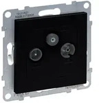 Legrand Antennen-Stichdose SEANO 765367, 1,5 dB, Kunststoff, Schwarz lackiert...