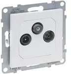 Legrand Antennen-Einzeldose SEANO, 1,5 dB, Unterputz, Kunststoff, Ultrawei&szlig;,...