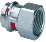Viega Prestabo &Uuml;bergangsst&uuml;ck mit SC-Contur 1112, d. 15mm x Rp 1/2", Stahl verzinkt