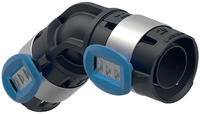 Geberit Bogen FlowFit 45 Grad, DN 20, 25mm, PPSU, Schwarz, 620062001 620062001