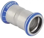 Geberit Muffe Mapress, DN 20, 22mm, CrNiMo-Stahl, Edelstahl, 32004 32004