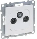 Legrand Antennen-Enddose SEANO, 10 dB, Unterputz, Kunststoff, Ultrawei&szlig;, 765169
