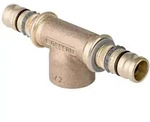 Geberit Mepla T-St&uuml;ck mit Innengewinde, D 26mm, Rp 1/2", D1 26mm, Rotguss bleifrei