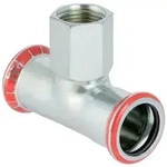 Geberit Mapress C-Stahl T-St&uuml;ck mit Innengewinde, D 35mm, Rp 1/2", D1 35mm...