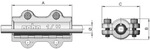 Gebo Original Temperguss-Dichtschelle Serie 252 Typ DS, 1", 57mm, Grau, f&uuml;r