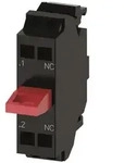 Siemens Kontaktmodul 3SU14002AA103CA0, 1 &Ouml;ffner, 6 A, Federzuganschluss,