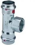 Viega Prestabo T-St&uuml;ck mit SC-Contur 1117.2, d. 54mm x Rp 1/2" x d. 54mm, Stahl