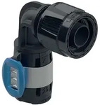Geberit FlowFit &Uuml;bergangswinkel 90 Grad mit MasterFix PPSU, D 16mm, RpMF 1/2"