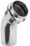 Viega Prestabo Bogen I/A 45 Grad mit SC-Contur 1126.1, d. 18mm, Stahl verzinkt 558345