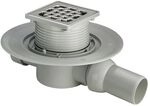 Viega Advantix Badablauf 4935.1, 40x50mm, Kunststoff, Grau 557119