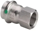 Viega Sanpress Inox &Uuml;bergangsst&uuml;ck mit SC-Contur 2312, d. 35mm x Rp 1 1/4", Stahl