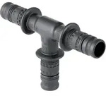 Geberit T-St&uuml;ck Mepla, 40mm, PVDF, Schwarz, 625310005 625310005