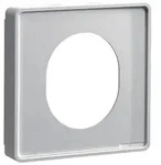 hager Blende CEE-Steckdose schnittkaschierend halogenfrei Oberteil 80mm lichtgrau