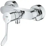 Grohe Einhand-Brausebatterie Eurosmart, Wandmontage, langer Metallhebel,