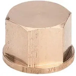 Viega Kappe 3301 mit Mehrkant, Rp 3/4", Rotguss 266653