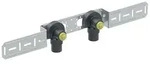 Geberit Mepla Anschlusswinkel 90 Grad vormontiert, zweifach D 20mm, AD 15,3cm