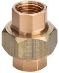 Viega Rohrverschraubung 3330 flachdichtend, Rp 2", Rotguss 271077