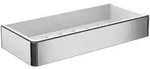 emco Loft Schwammkorb mit Kunststoffeinsatz 220x36x101 mm Chrom Wei&szlig; Zamak