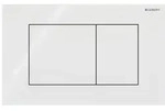 Geberit Sigma40 Bet&auml;tigungsplatte, eckig, 2-Mengen-Sp&uuml;lung Platte, Taste Wei&szlig;,