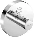 KLUDI PUSH Unterputz-Thermostat-Armatur mit Drucktaste f&uuml;r 1 Verbraucher rund chrom